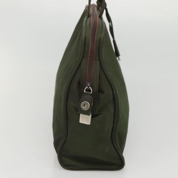 PRADA Hand Bag Nylon Khaki Silver - Picture 4 of 13